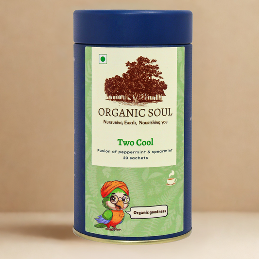 Organic Soul - Two Cool | Peppermint, Spearmint | 20 Sachets (36 gm)