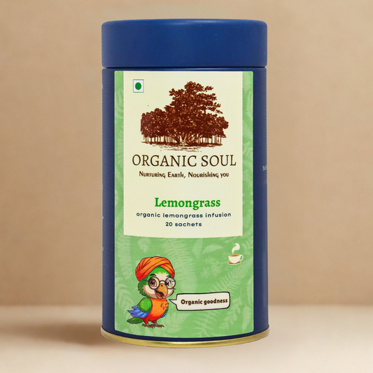 Organic Soul - Lemongrass Tisane | Lemongrass | 20 Sachets (36 gm)