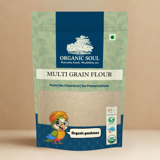 Organic Soul - Organic Multi Grain Flour, (900 gm) | Organic Flours