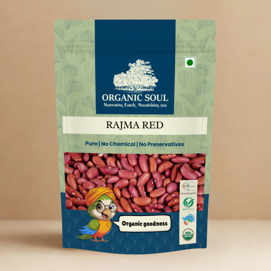 Organic Soul Rajma Red – 900gm | 100% Certified Organic | Non-GMO | Unpolished