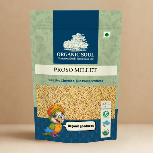 Organic Soul Proso Millet – 900gm | 100% Certified Organic | Unpolished | Non-GMO