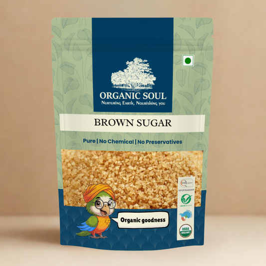 Organic Soul Brown Sugar | 100% Natural & Unrefined | Rich in Minerals | Healthy Alternative to White Sugar | 900g