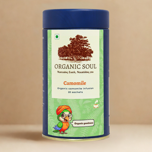 Organic Soul - Camomile Herbal Tea | Camomile | 20 Sachets (36 gm)