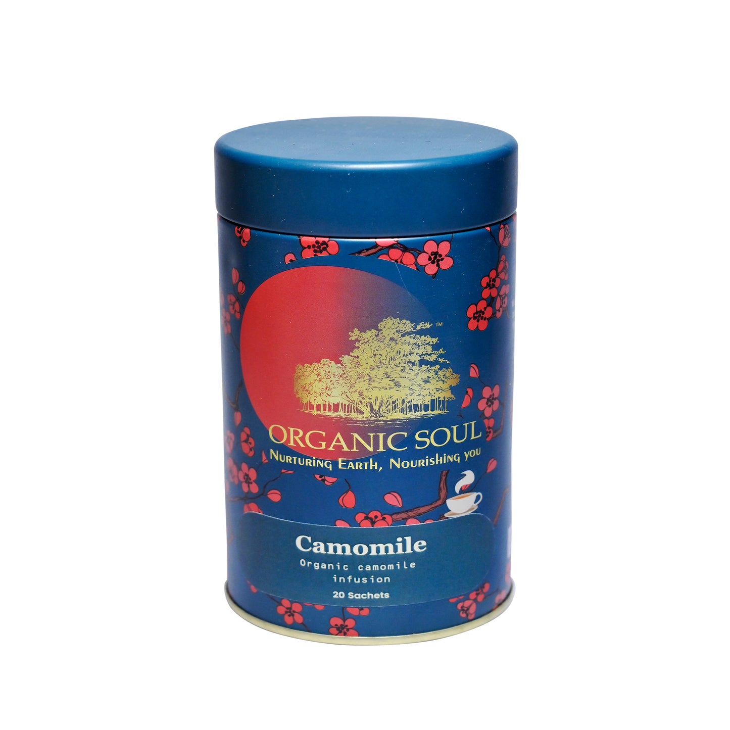 Organic Soul - Organic Chamomile Herbal Tea Infusion, 20 Sachets(36 gm)| Lemongrass, Peppermint, Valerian Root, Liquorice, Lavender | Camomile Chai