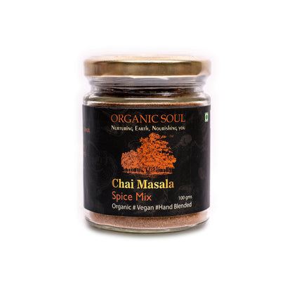 Organic Soul - Chai Masala Spice Mix Powder, (100 gm) | 100% Organic Tea Masala Chai