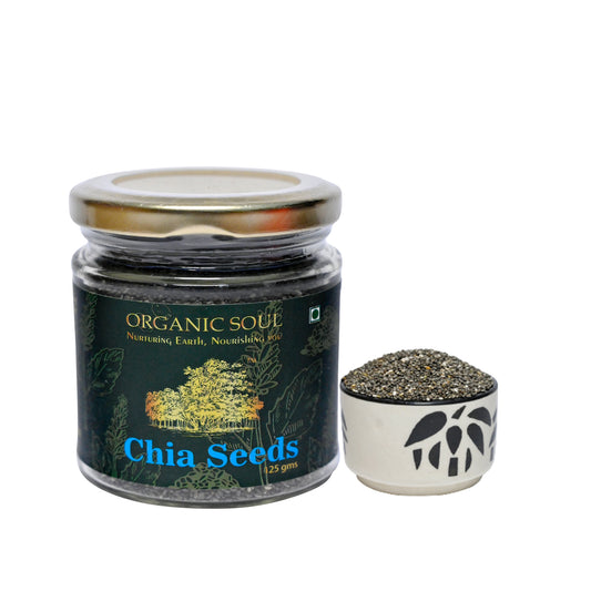 Organic Soul - Organic Chia Seeds for Weight Loss, (250 gm) | Omega 3 Rich Raw Chia Seed