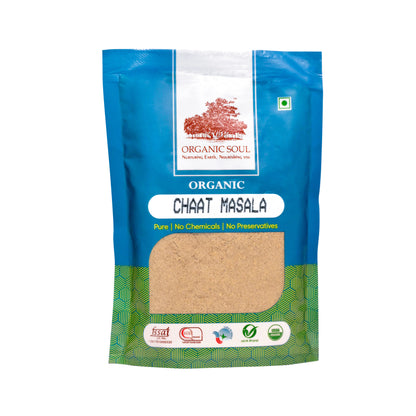Organic Soul - Organic Chat Masala Powder - (100 gm) | Chatpata Chaat Spices |