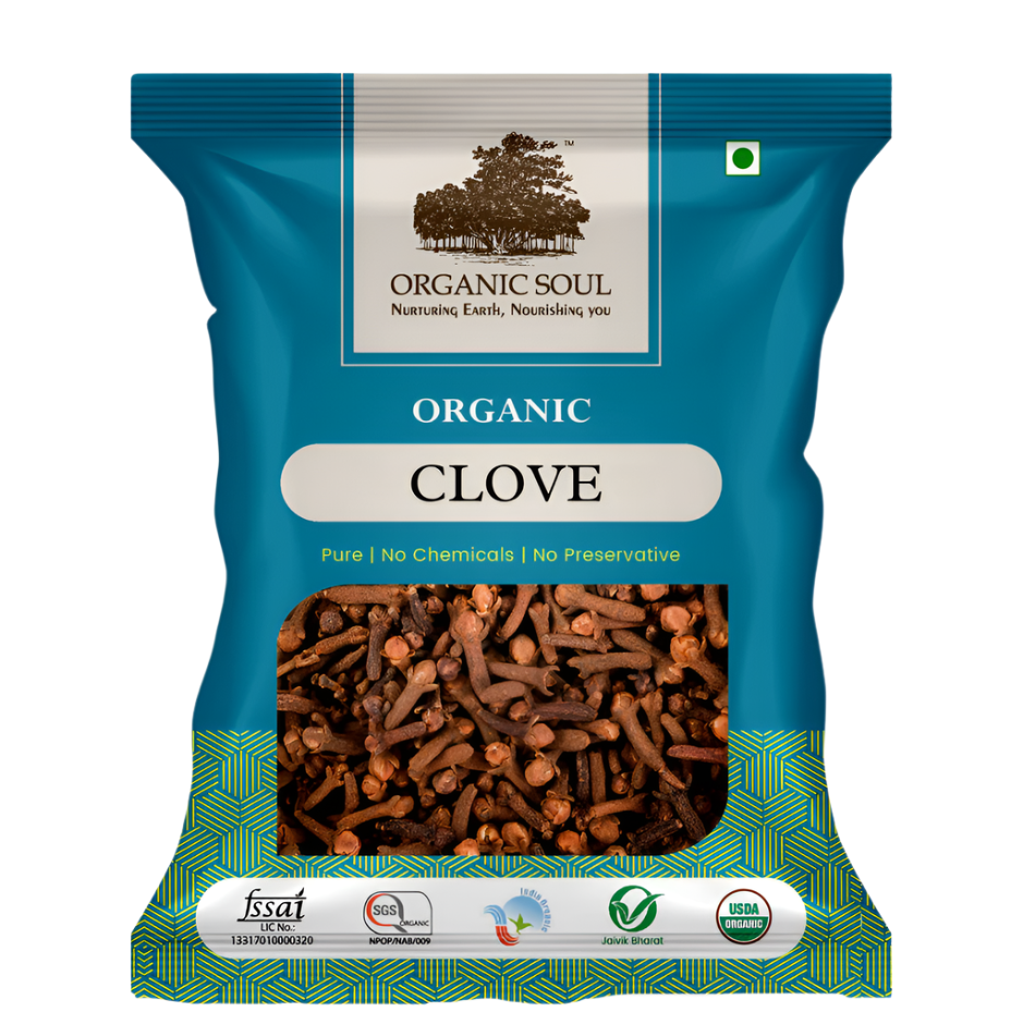 Organic Soul - Whole Clove (Laung), (50 gm) | No Artificial Color or Preservatives