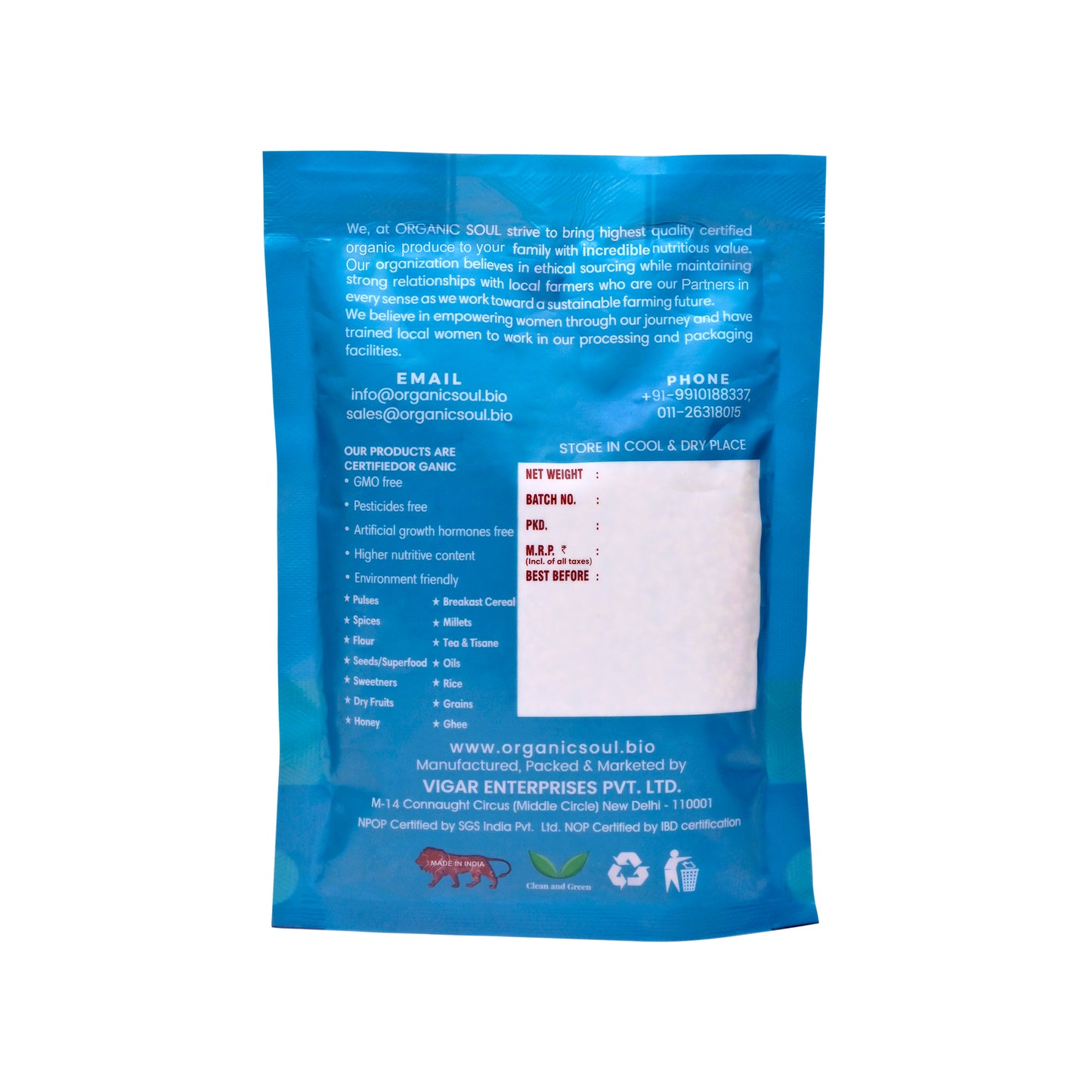 Organic Soul - Organic Cumin Powder, (250 gm) | Jeera Spices Masala, Seeraga Podi, Jilakarra Podi