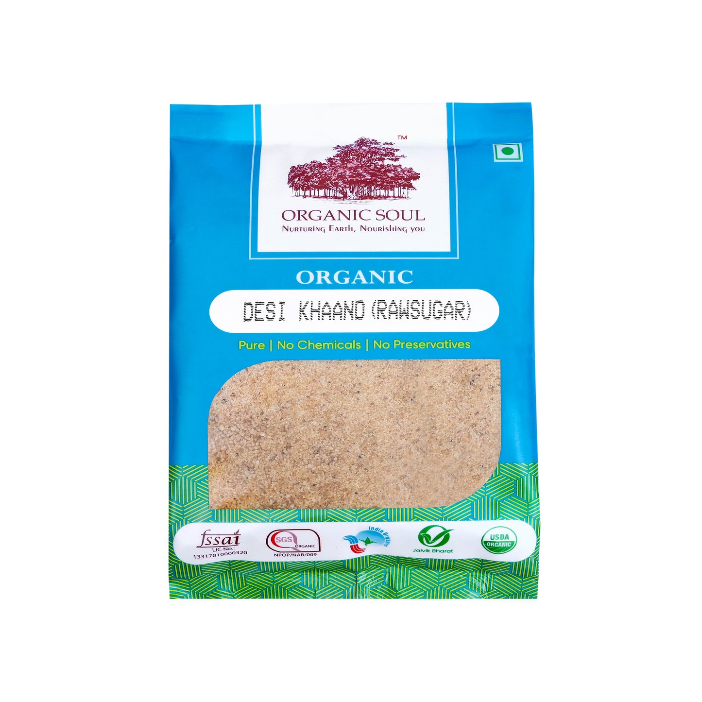 Desi Khand Organic - (450 Gm Or 900 Gm)| Khandsari Raw Sugar | Natural & Unprocessed