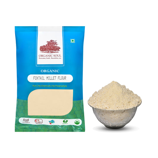 ORGANIC SOUL - Organic Foxtail Millet Flour, 450g | Made with Unpolished Millet | Suitable for Multiple Millet Recipes (Pongal, Dhokla, Porridge)