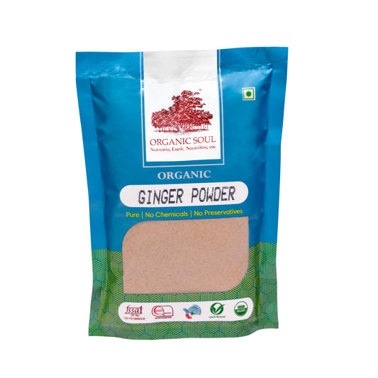 Organic Soul - Organic Ginger Powder (Adrak/Sonth Powder), 100g | 100% Organic