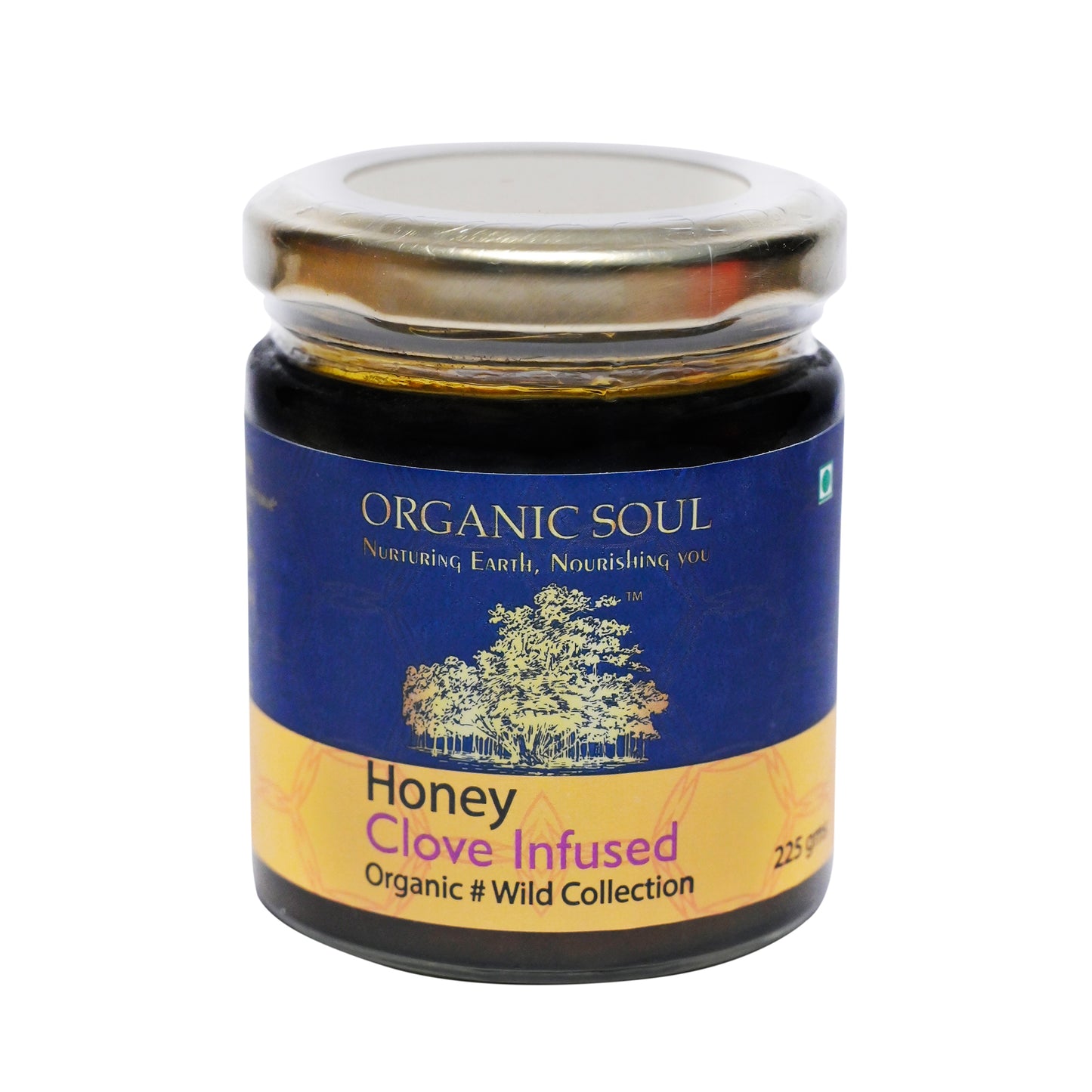 Organic Clove Infused Wild Forest Honey 225 Gm | 100% Pure Organic, Raw Natural