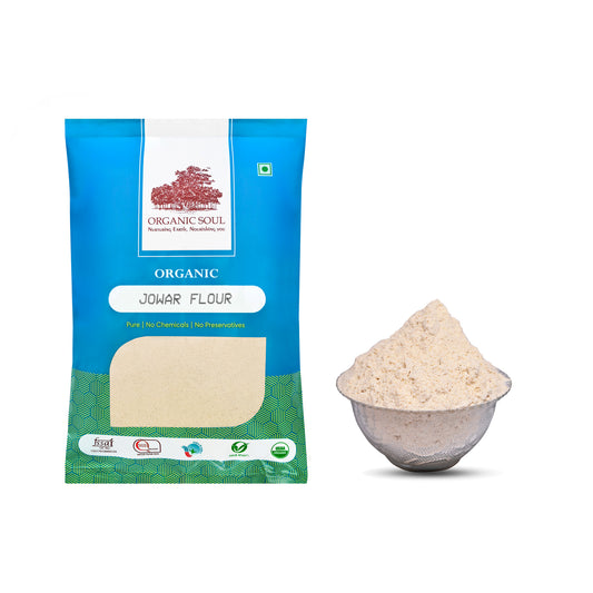 Organic Soul - Organic Sorghum/Jowar Flour, (450 gm or 900 gm) | Organic Flours