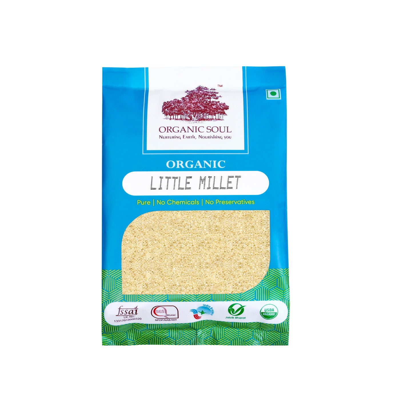 Organic Soul - Organic Little Millet -  (450 Gm Or 900 Gm)| 100% Organic