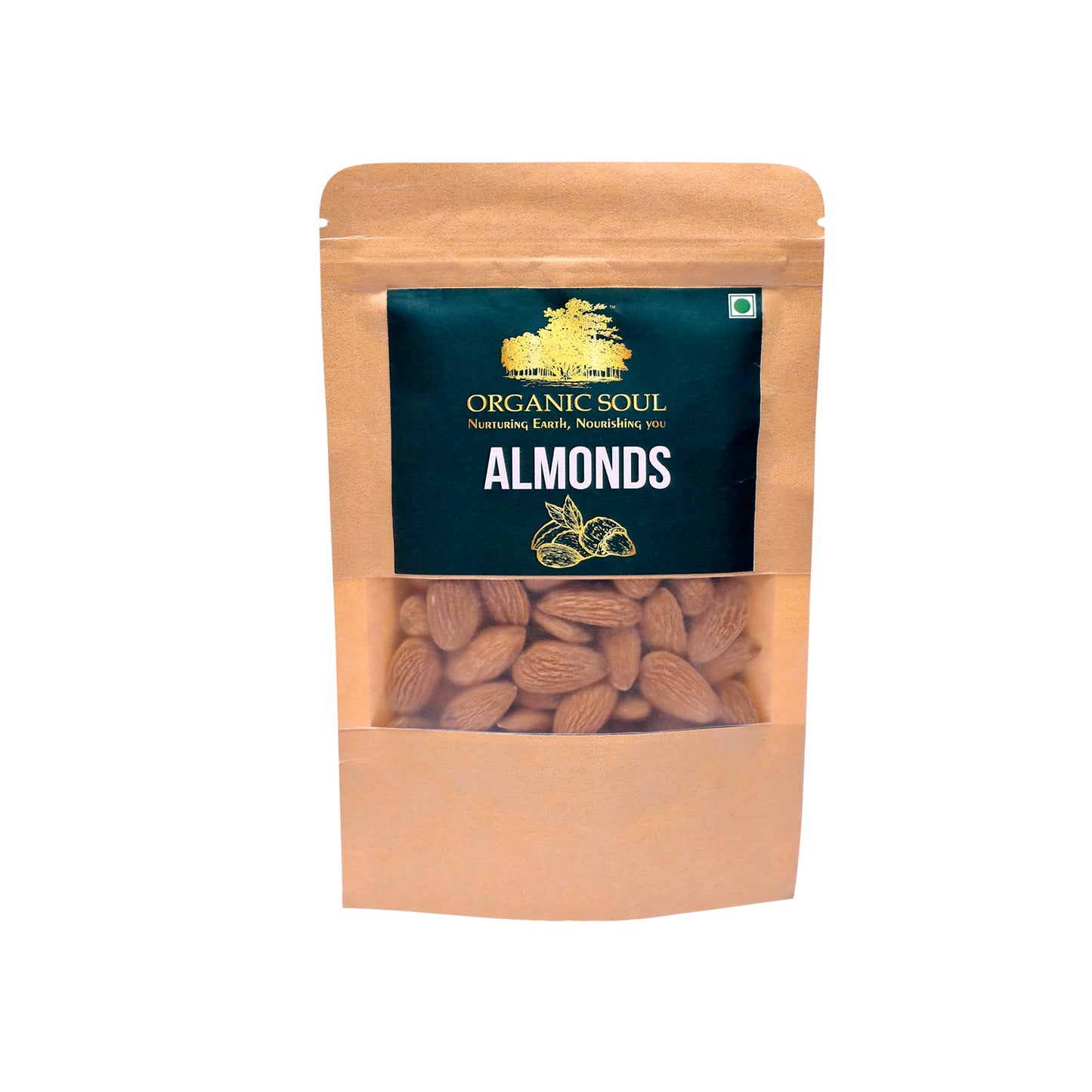 Organic Almonds - Badam Giri Variety (250 gm)| Rich in Protein, Magnesium, Fiber | Premium Whole Nuts & Dry Fruits |