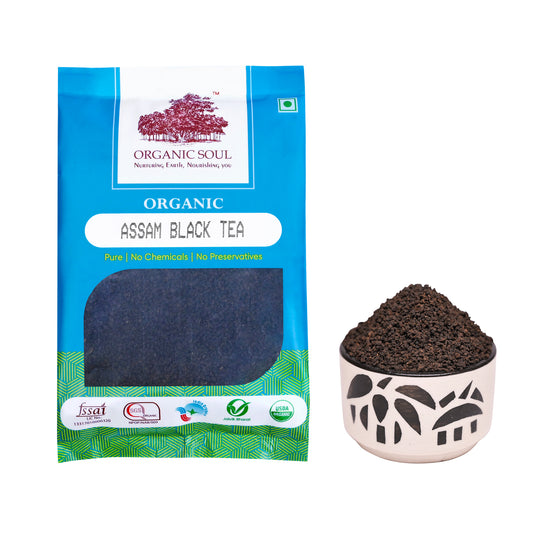 Organic Soul - Organic Assam Black Tea, 200g | Black Tea Leaves, 100% Organic Strong Black Tea