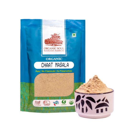 Organic Soul - Organic Chat Masala Powder - (100 gm) | Chatpata Chaat Spices |
