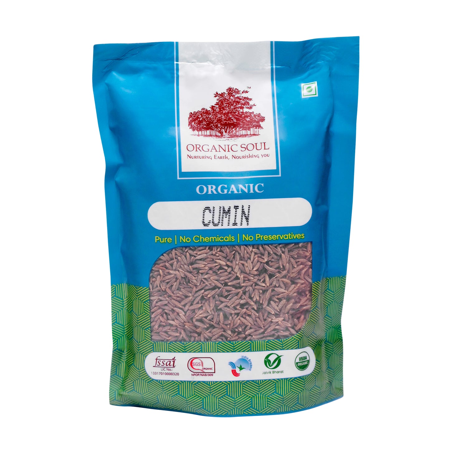 Organic Soul - Organic Whole Cumin Seeds (Jeera), (100 gm or 250 gm) | 100% Vegan, Gluten-Free | Quality Indian Spice