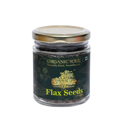 Organic Soul - Organic Flax Seeds/Alsi/Avise Ginjalu, (250 gm) | 100% Organic, Chemical Free & Pesticides Free