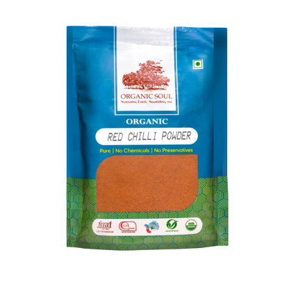 Organic Soul - Organic Chilli Powder/Laal Mirch/Karam Podi, (250 gm) | 100% Organic, Chemical-Free