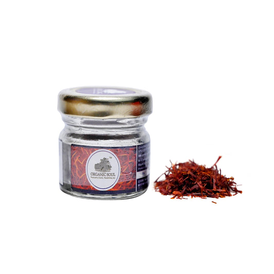 Organic Soul - Original Kashmir Saffron/Kesar/Keshar, Organic Certified Grade A+, (2 gm)