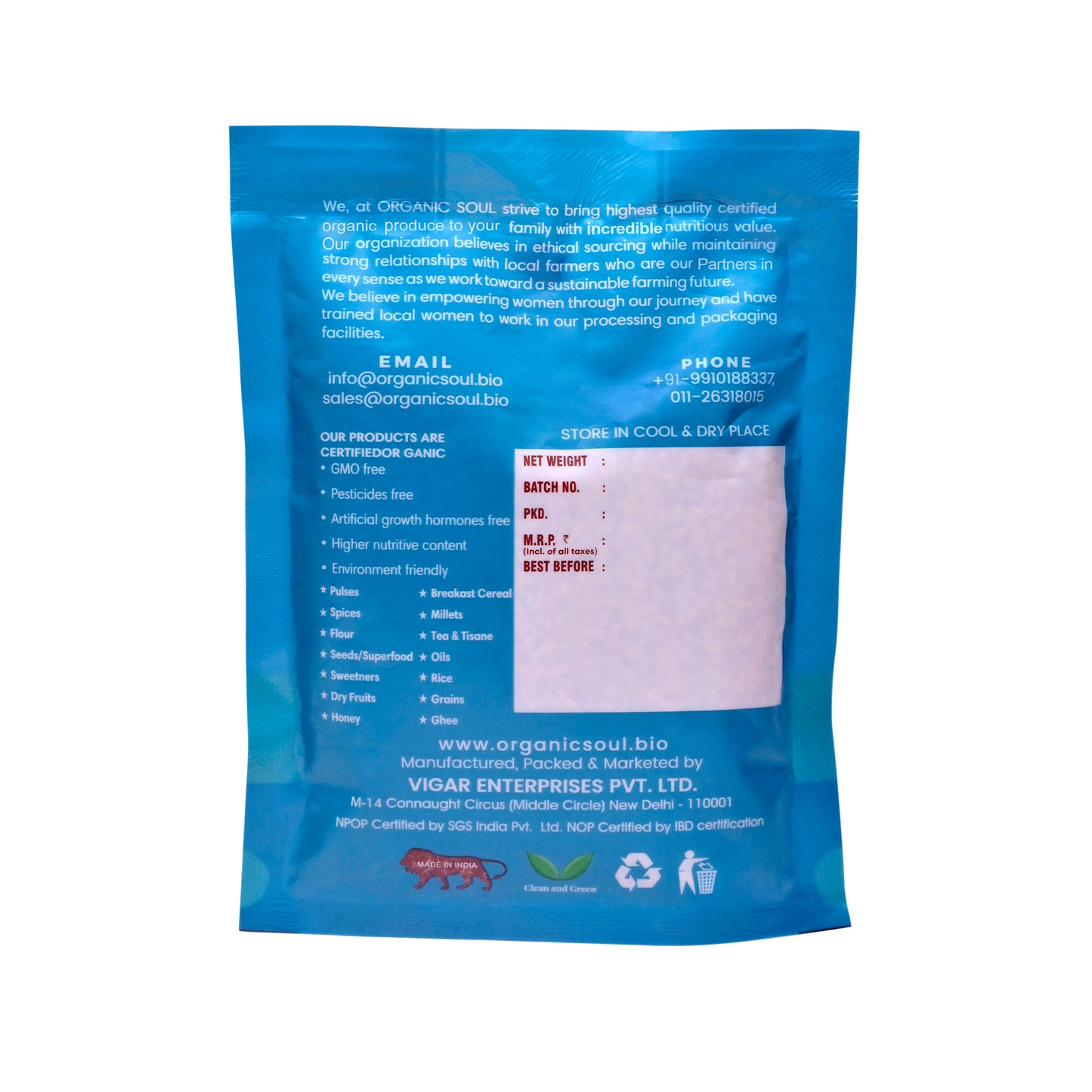 Organic Soul - Organic Turmeric/Haldi Powder, (250 gm) | No Added Preservatives or Colors, 100% Organic