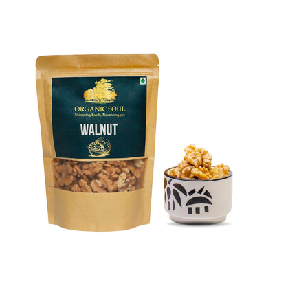 Premium Organic Walnuts (Akhrot Giri) -(250 gm) | Rich in Fiber, Protein, Antioxidants | Cholesterol-Free | 100% Organic