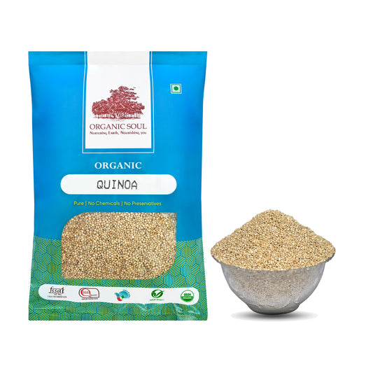 Organic Soul - Organic White Quinoa Seeds, 450g | Gluten-Free | High Protein & Fiber