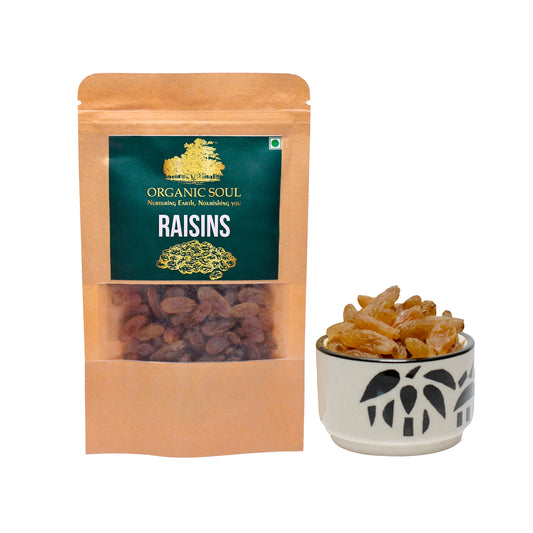 Organic Kishmish (Raisins) - 200g | Chemical-Free, Pesticide-Free | Pure Goodness Intact