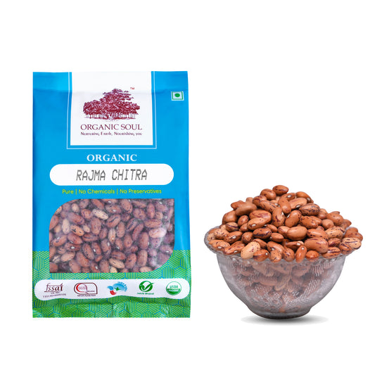 Organic Rajma Chitra Whole - (450 gm or 900 gm) | Healthy Sabut Rajma/Kidney Beans/Guggilu