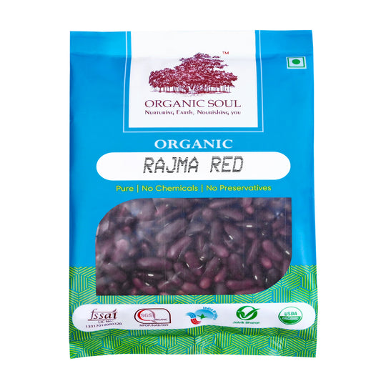 Organic Red Rajma Whole - (450 gm or 900 gm)  | Bhaderwahi Kidney Beans | Gluten-Free & Unpolished