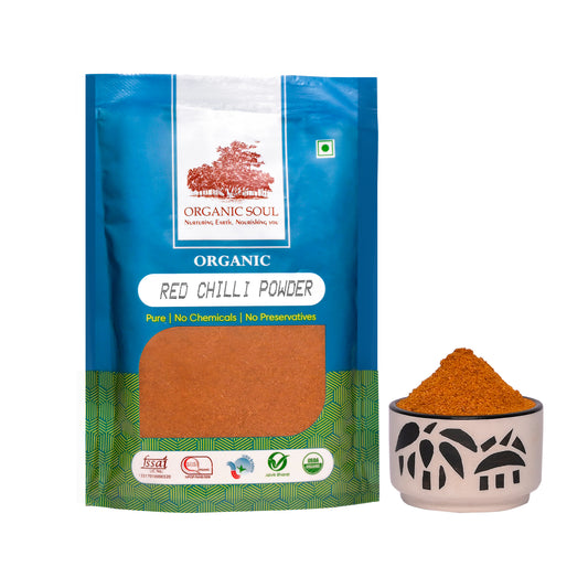 Organic Soul - Organic Chilli Powder/Laal Mirch/Karam Podi, (250 gm) | 100% Organic, Chemical-Free
