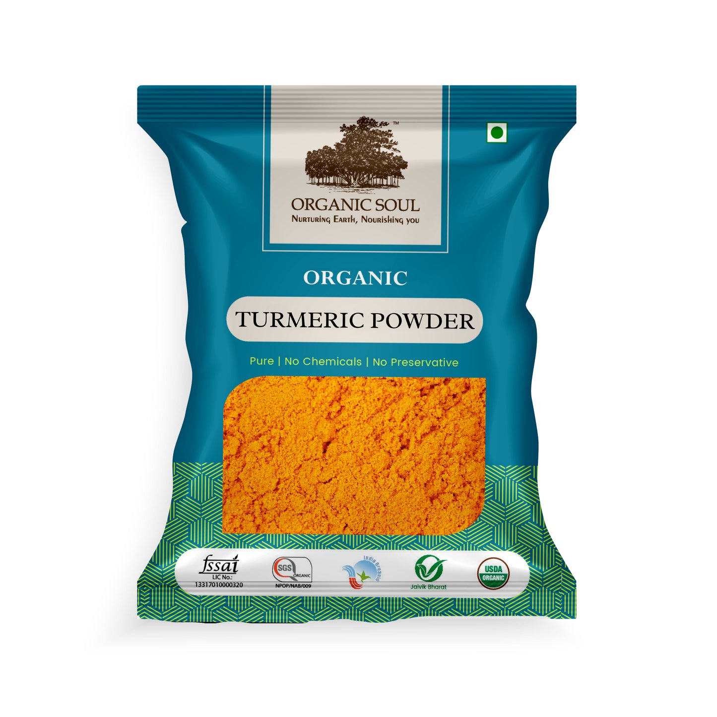 Organic Soul - Organic Turmeric/Haldi Powder, (250 gm) | No Added Preservatives or Colors, 100% Organic