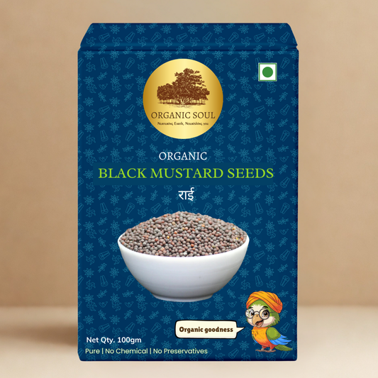 Organic Soul Mustard Seeds – 100gm | 100% Certified Organic | Non-GMO