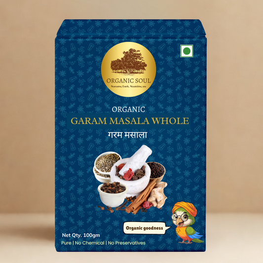 Organic Soul Garam Masala Whole – 100gm | 100% Certified Organic | Non-GMO