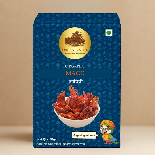 Organic Soul - Organic Whole Mace (Javitri Flower), (50 gm)