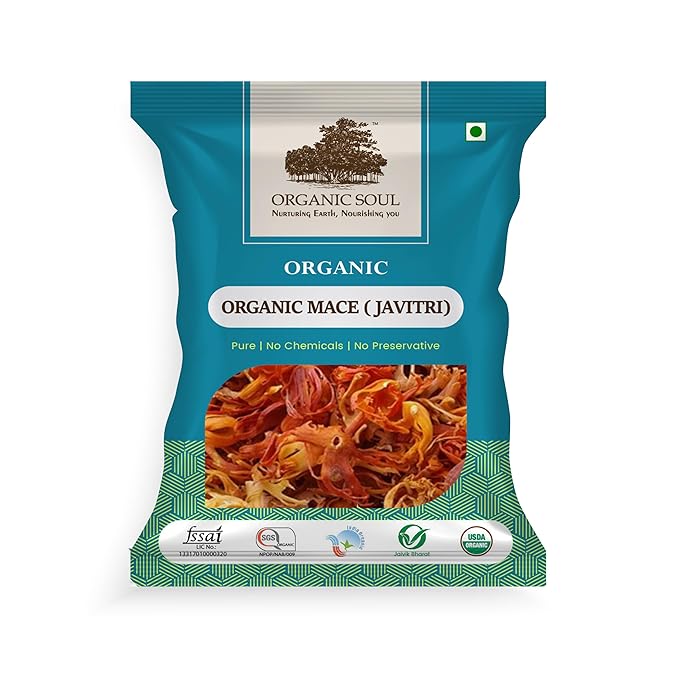 Organic Soul - Organic Whole Mace (Javitri Flower), (50 gm)