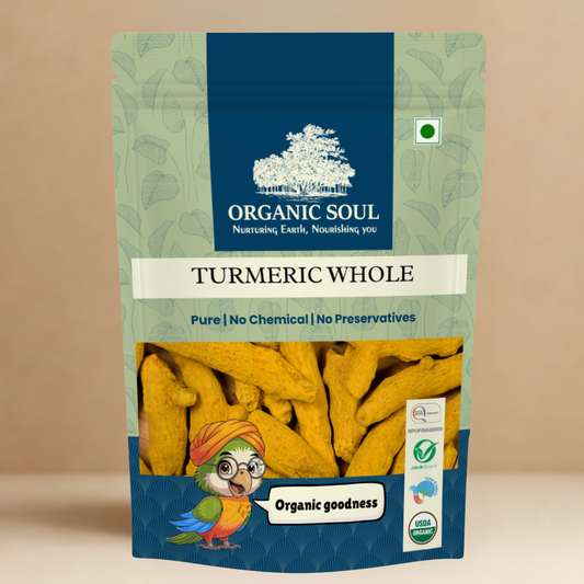 Organic Soul Turmeric Whole – 400gm | 100% Certified Organic | Non-GMO