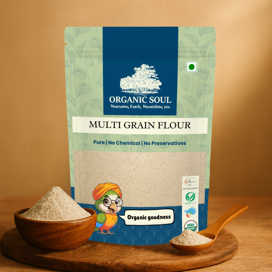 Organic Soul - Organic Multi Grain Flour, (900 gm) | Organic Flours