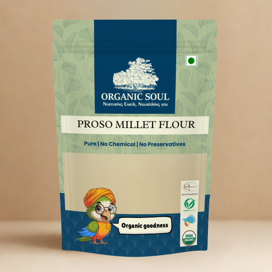 Organic Soul Proso Millet Flour – 900gm | 100% Certified Organic | Unpolished | Non-GMO