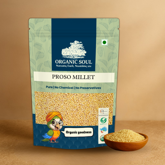 Organic Soul Proso Millet – 900gm | 100% Certified Organic | Unpolished | Non-GMO