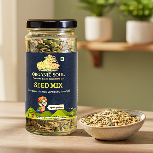 Organic Soul Seed Mix – 145gm | 100% Certified Organic | Healthy Snack Blend