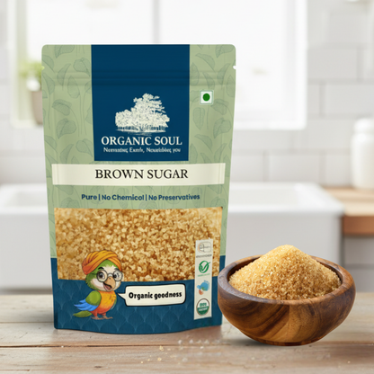 Organic Soul Brown Sugar | 100% Natural & Unrefined | Rich in Minerals | Healthy Alternative to White Sugar | 900g