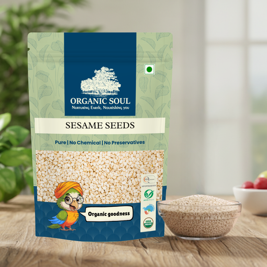 Sesame Seeds 250 Gm | High In Organic White | NPOP Certified I Organic Ceritfied