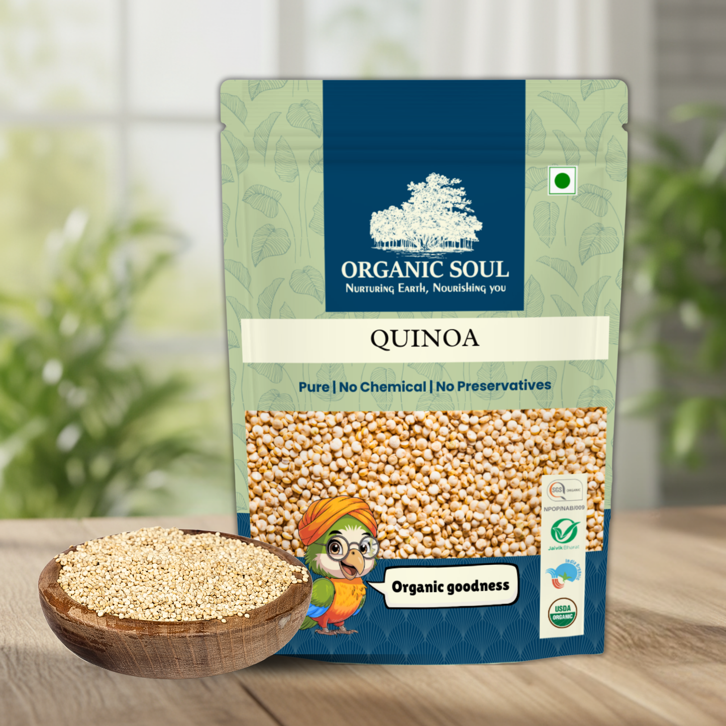 Organic Soul -  Quinoa Seeds, 900gm | Gluten-Free | High Protein & Fiber