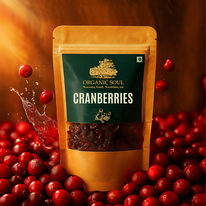 Organic Whole Cranberries 200gm | Cranberry Dry Fruit | Healthy Snack