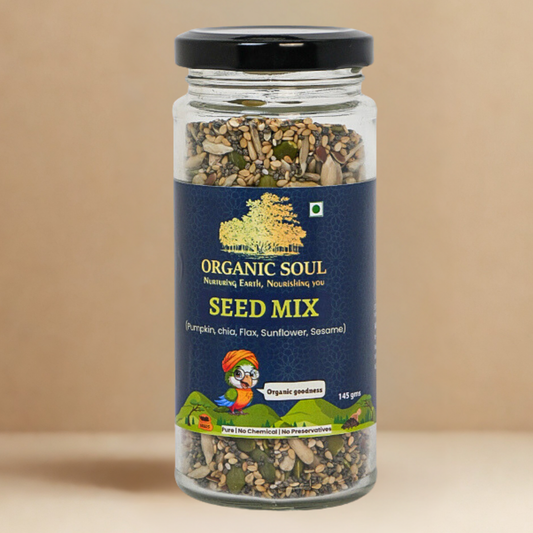 Organic Soul Seed Mix – 145gm | 100% Certified Organic | Healthy Snack Blend