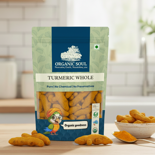 Organic Soul Turmeric Whole – 400gm | 100% Certified Organic | Non-GMO
