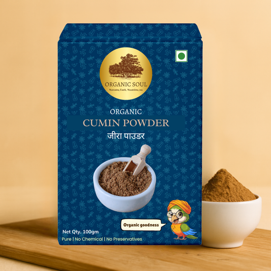 Organic Soul Cumin Powder (Jeera Powder) – 100gm | 100% Certified Organic | Non-GMO | Warm &amp; Earthy